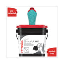 WypAll Power Clean ProScrub Pre-Saturated Wipes, 9.5 x 12, Citrus Scent, Green, 75/Bucket, 6 Buckets/Carton