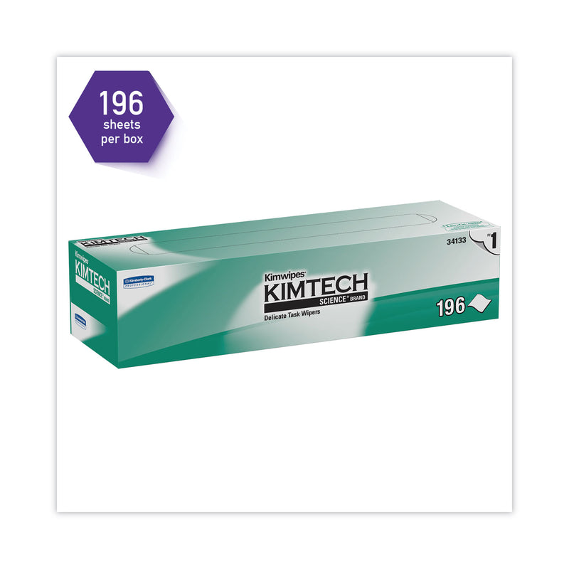 Kimtech Kimwipes Delicate Task Wipers, 1-Ply, 11.8 x 11.8, 198/Box, 15 Boxes/Carton