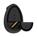 Logitech Lift Vertical Ergonomic Mouse, 2.4 GHz Frequency/32 ft Wireless Range, Left Hand Use, Graphite