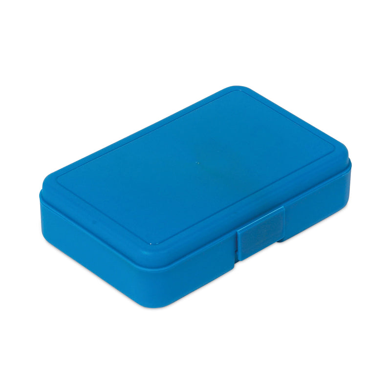 deflecto Antimicrobial Pencil Box, 7.97 x 5.43 x 2.02, Blue
