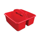 deflecto Antimicrobial Creativity Storage Caddy, Red