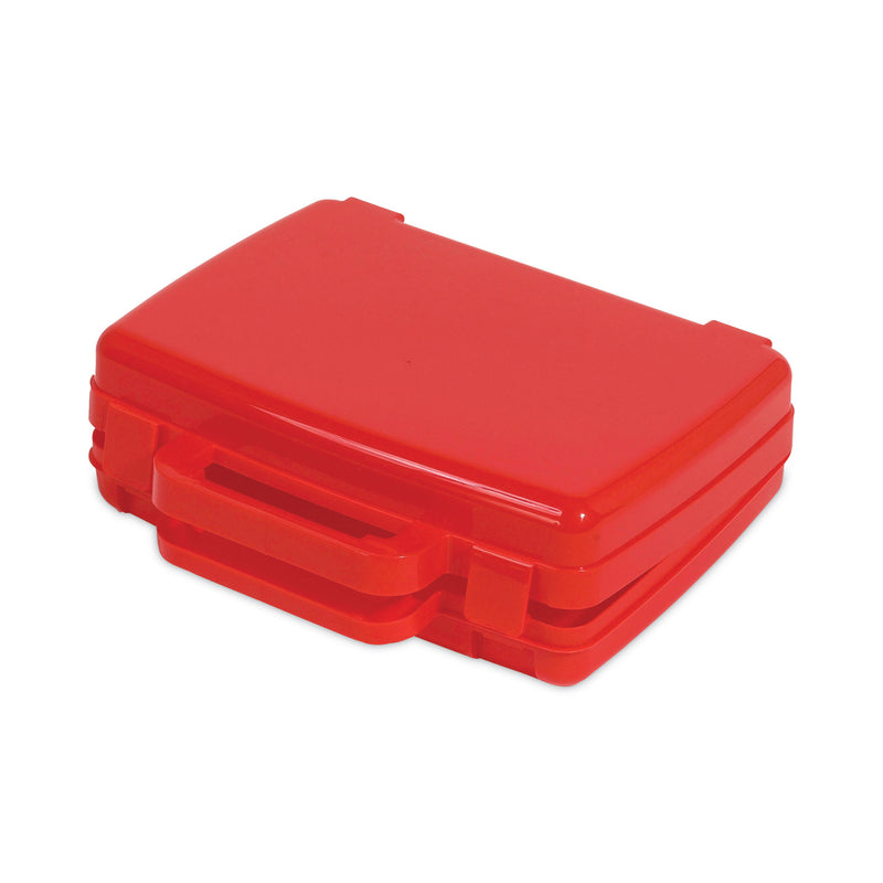deflecto Little Artist Antimicrobial Storage Case, Red