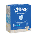 Kleenex Trusted Care Facial Tissue, 2-Ply, White, 160 Sheets/Box, 3 Boxes/Pack, 4 Packs/Carton