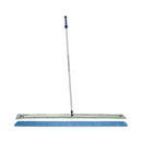 Bona SuperCourt Athletic Floor Care System, 60" Wide  Microfiber Head, 66" Silver/Blue Aluminum Handle