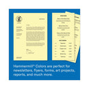 Hammermill Colors Print Paper, 20 lb Bond Weight, 8.5 x 11, Canary, 500/Ream