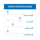 Hammermill Tidal Print Paper Express Pack, 92 Bright, 20 lb Bond Weight, 8.5 x 11, White, 2,500 Sheets/Carton