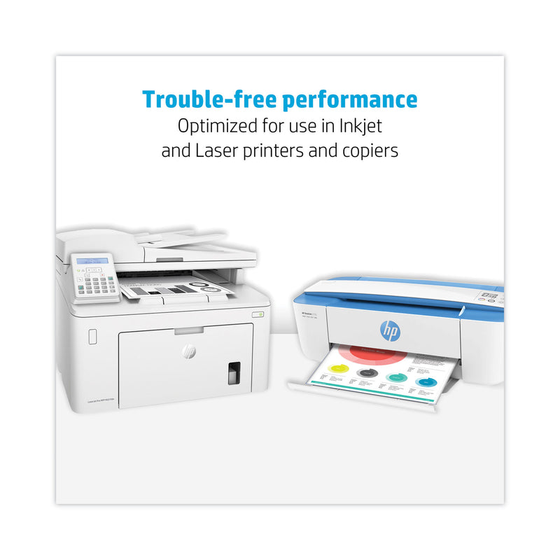 HP Papers CopyandPrint20 Paper, 92 Bright, 20 lb Bond Weight, 8.5 x 11, White, 400 Sheets/Ream, 6 Reams/Carton