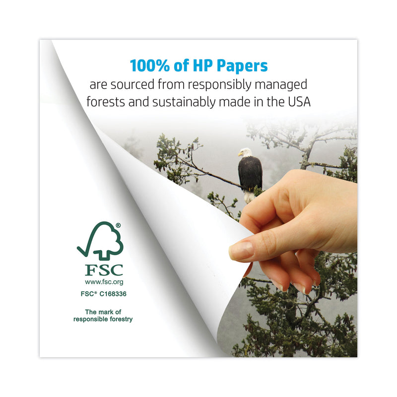 HP Papers Office20 Paper, 92 Bright, 20 lb Bond Weight, 8.5 x 11, White, 500 Sheets/Ream, 10 Reams/Carton