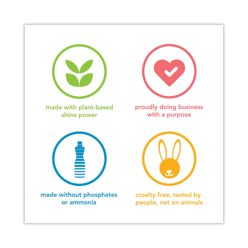 Method Glass and Surface Cleaner, Mint, 28 oz Spray Bottle, 8/Carton