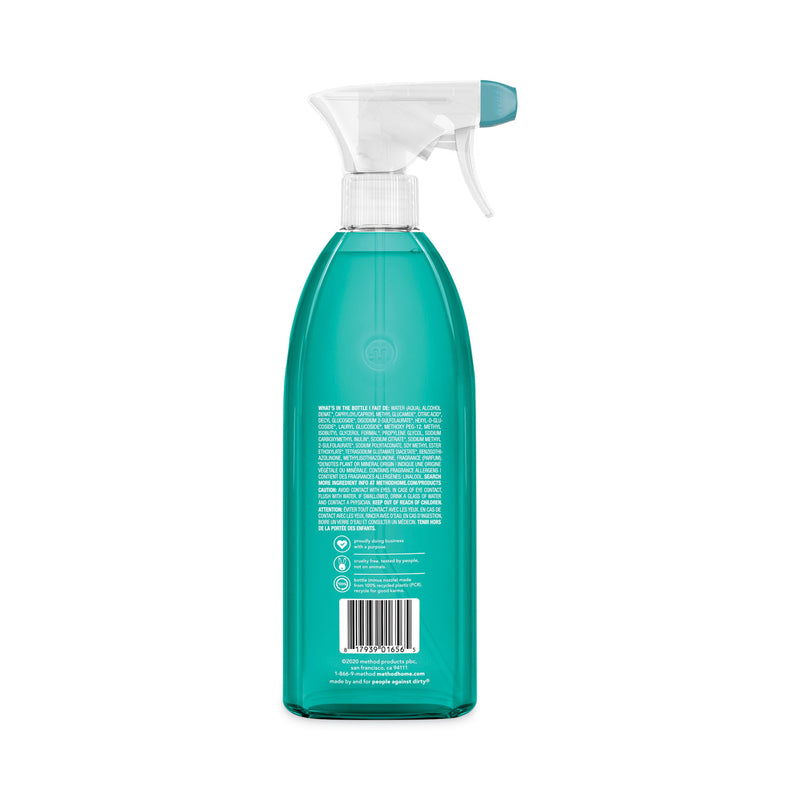 Method Tub 'N Tile Bathroom Cleaner, Eucalyptus Mint Scent, 28 oz Spray Bottle, 8/Carton