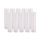 Dart Non-Vented Container Lids, Clear, Plastic, 100/Pack, 10 Packs/Carton