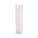 Dart Non-Vented Container Lids, Clear, Plastic, 100/Pack, 10 Packs/Carton