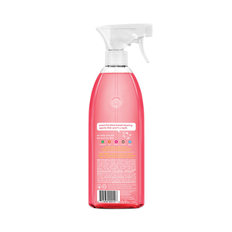 Method All Surface Cleaner, Pink Grapefruit, 28 oz Spray Bottle, 8/Carton
