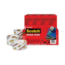 Scotch Book Tape Value Pack, 3" Core, (2) 1.5" x 15 yds, (4) 2" x 15 yds, (2) 3" x 15 yds, Clear, 8/Pack