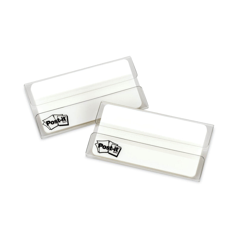 Post-it Solid Color Tabs, 1/3-Cut, White, 3" Wide, 50/Pack