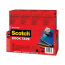 Scotch Book Tape Value Pack, 3" Core, (2) 1.5" x 15 yds, (4) 2" x 15 yds, (2) 3" x 15 yds, Clear, 8/Pack