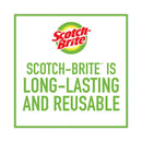 Scotch-Brite Heavy-Duty Scouring Pad, 3.8 x 6, Green, 5/Carton