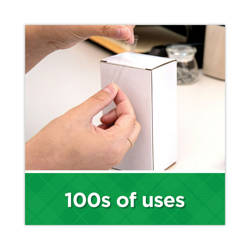 Scotch Magic Greener Tape with C38 Dispenser, 1" Core, 0.75" x 75 ft, Clear, 6/Pack