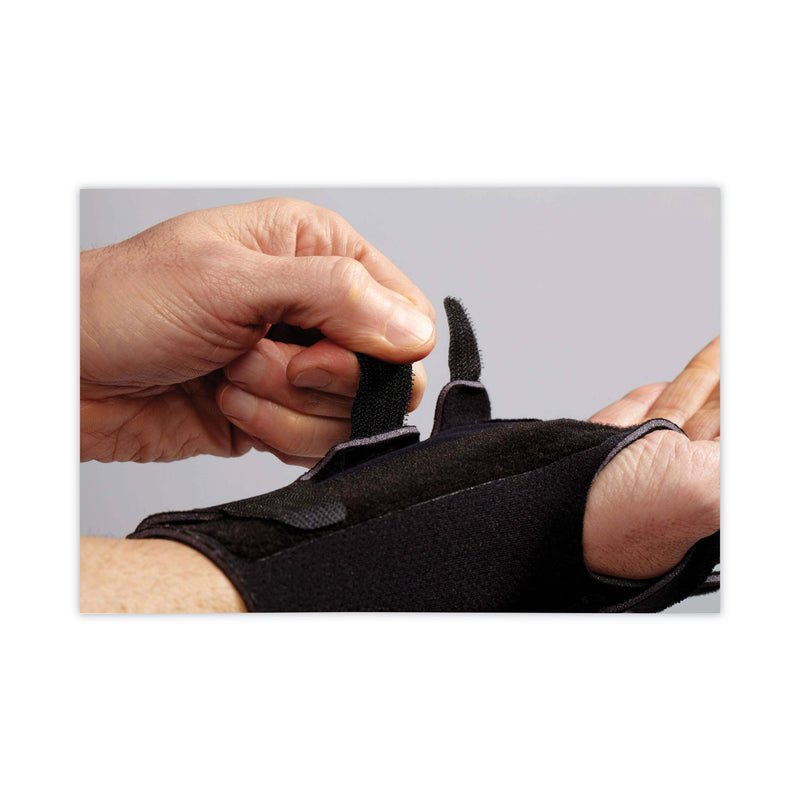 FUTURO Adjustable Reversible Splint Wrist Brace, Fits Wrists 5.5" to 8.5", Black