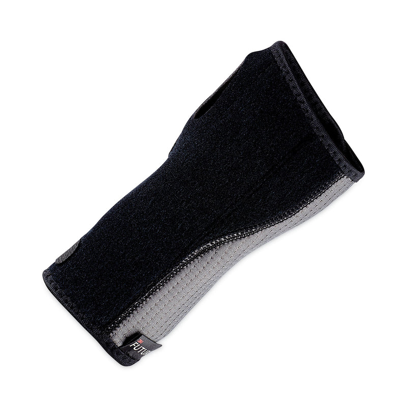 FUTURO Adjustable Reversible Splint Wrist Brace, Fits Wrists 5.5" to 8.5", Black