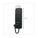 Command Decorative Hooks, Medium, Matte Black, 2 Hook and 4 Strips/Pack