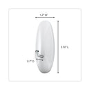 Command General Purpose Wire Hooks, Medium, 3 b Cap, White, 2 Hooks and 4 Strips/Pack