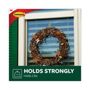 Command All Weather Hooks and Strips, Plastic, Medium, 2 Hooks and 4 Strips/Pack