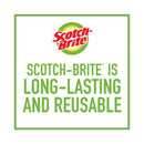 Scotch-Brite Heavy-Duty Scour Pad, 3.8 x 6, Green, 10/Carton