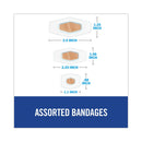 3M Nexcare Waterproof, Clear Bandages, Assorted Sizes, 50/Box