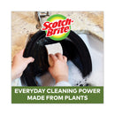 Scotch-Brite Greener Clean Heavy-Duty Scrub Sponge, 4.5 x 2.7, 0.6" Thick, Light Brown, 3/Pack