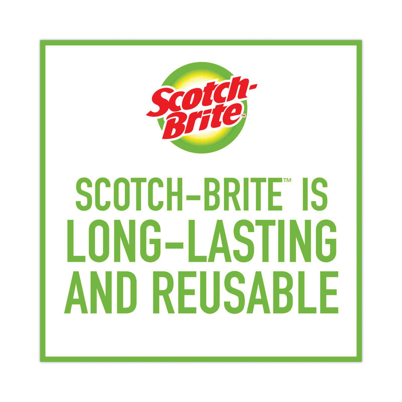 Scotch-Brite Greener Clean Heavy-Duty Scrub Sponge, 4.5 x 2.7, 0.6" Thick, Light Brown, 3/Pack
