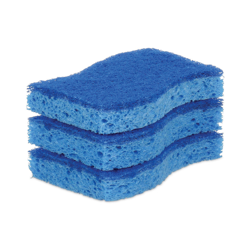 Scotch-Brite Non-Scratch Multi-Purpose Scrub Sponge, 4.4 x 2.6, 0.8" Thick, Blue, 3/Pack