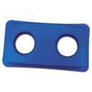 Rubbermaid Lid for Slim Jim Bottle Recycling Container, 20.38w x 11.38d x 2.75h, Blue