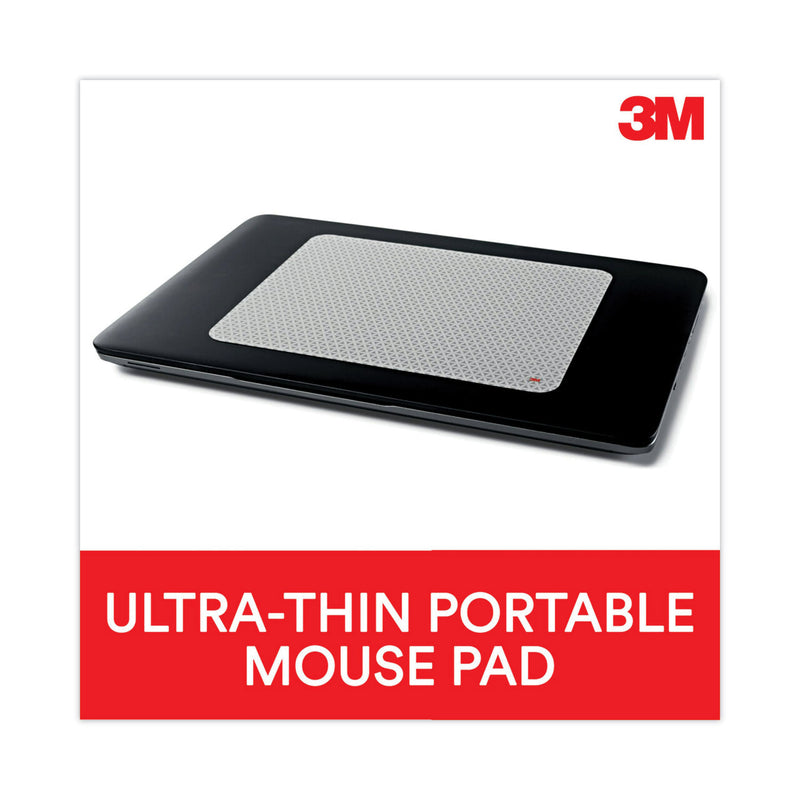 3M Precise Mouse Pad with Nonskid Repositionable Adhesive Back, 8.5 x 7, Bitmap Design