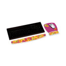 3M Fun Design Clear Gel Mouse Pad with Wrist Rest, 6.8 x 8.6, Daisy Design