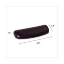 3M Antimicrobial Gel Small Mouse Pad with Wrist Rest, 7 x 2.37, Black