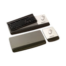 3M Antimicrobial Gel Mouse Pad/Keyboard Wrist Rest Platform, 25.5 x 10.6, Black/Silver