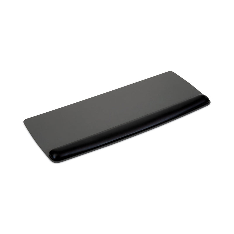 3M Antimicrobial Gel Mouse Pad/Keyboard Wrist Rest Platform, 25.5 x 10.6, Black/Silver