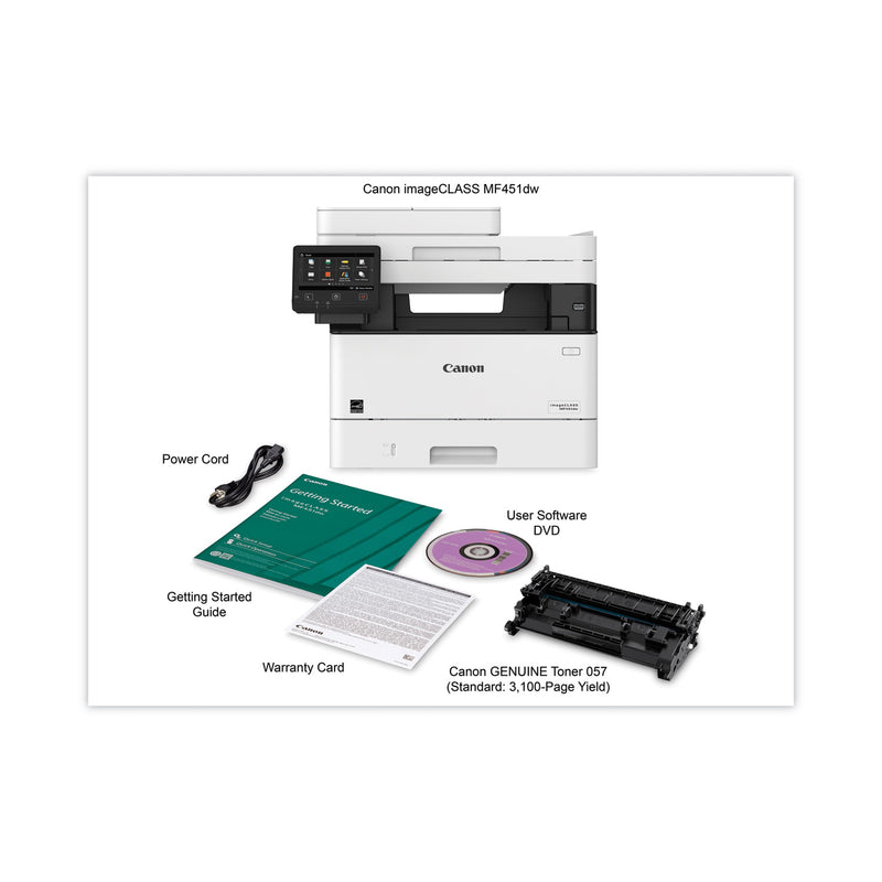 Canon imageCLASS MF451dw Wireless Multifunction Laser Printer, Copy/Print/Scan