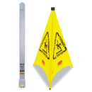 Rubbermaid Multilingual Pop-Up Wet Floor Safety Cone, 21 x 21 x 30, Yellow