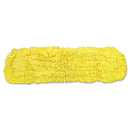 Rubbermaid Trapper Commercial Dust Mop, Looped-end Launderable, 5" x 36", Yellow