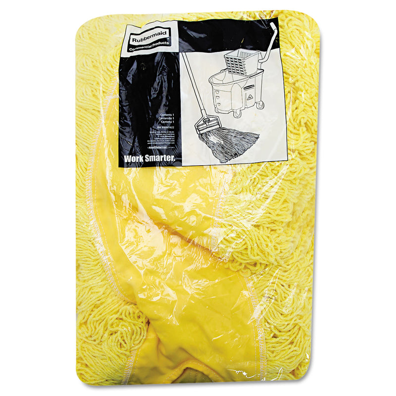 Rubbermaid Trapper Commercial Dust Mop, Looped-end Launderable, 5" x 36", Yellow