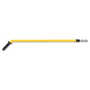 Rubbermaid HYGEN 48-72" Quick-Connect Ergo Adjustable Handle, Black/Yellow
