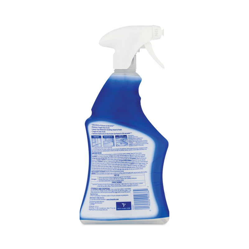 LYSOL Disinfectant Power Bathroom Foamer, Liquid, Atlantic Fresh, 22 oz Trigger Spray Bottle, 6/Carton