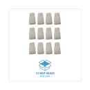 Boardwalk Premium Cut-End Wet Mop Heads, Rayon, 24oz, White, 12/Carton
