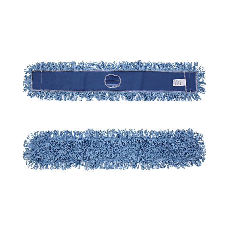 Boardwalk Dust Mop Head, Cotton/Synthetic Blend, 48" x 5", Blue