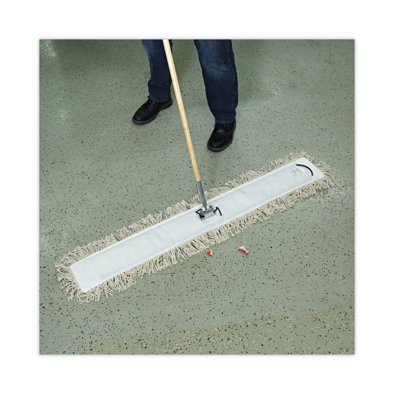 Boardwalk Industrial Dust Mop Head, Hygrade Cotton, 48w x 5d, White