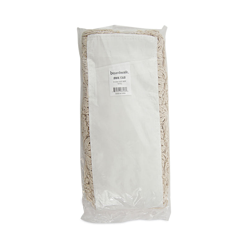 Boardwalk Industrial Dust Mop Head, Hygrade Cotton, 48w x 5d, White