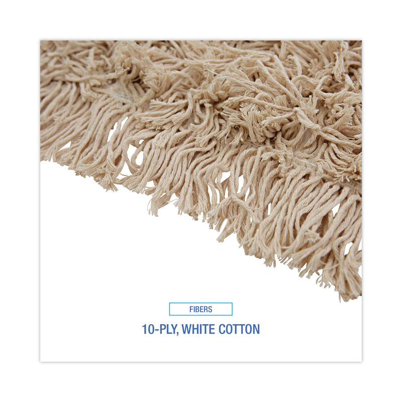 Boardwalk Industrial Dust Mop Head, Hygrade Cotton, 60w x 5d, White