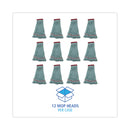 Boardwalk EchoMop with Looped-End Wet Head, Synthetic/Cotton, Large, Blue, 12/Carton